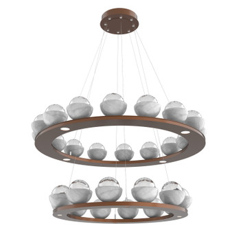 Cabochon LED Chandelier in Burnished Bronze (404|CHB0093-2B-BB-WC-CA1-L3)