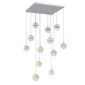 Cabochon LED Chandelier in Classic Silver (404|CHB0093-12-CS-TC-C01-L3)