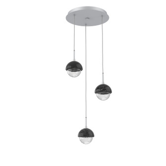 Cabochon LED Chandelier in Classic Silver (404|CHB0093-03-CS-BC-C01-L3)