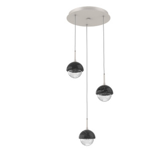Cabochon LED Chandelier in Beige Silver (404|CHB0093-03-BS-BC-C01-L3)