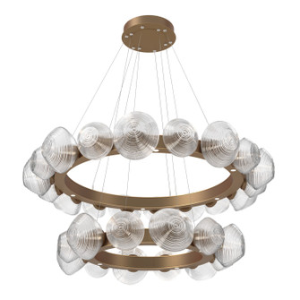 Mesa LED Chandelier in Novel Brass (404|CHB0089-2T-NB-C-CA1-L3)