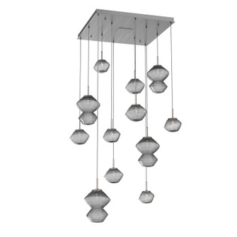 Mesa LED Chandelier in Satin Nickel (404|CHB0089-12-SN-S-C01-L3)