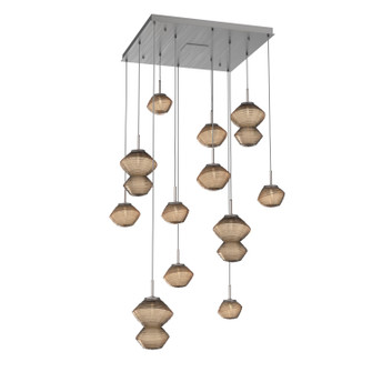 Mesa LED Chandelier in Satin Nickel (404|CHB0089-12-SN-B-C01-L1)