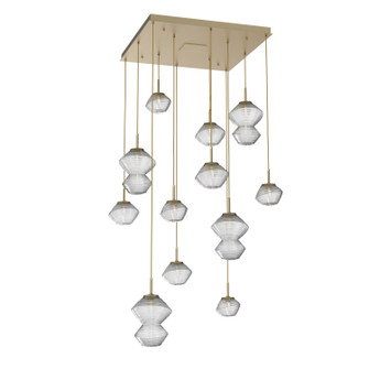 Mesa LED Chandelier in Gilded Brass (404|CHB0089-12-GB-C-C01-L3)