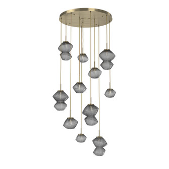 Mesa LED Chandelier in Heritage Brass (404|CHB0089-11-HB-S-C01-L3)