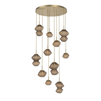 Mesa LED Chandelier in Gilded Brass (404|CHB0089-11-GB-B-C01-L3)