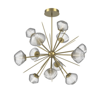 Mesa LED Chandelier in Gilded Brass (404|CHB0089-0B-GB-C-001-L3)
