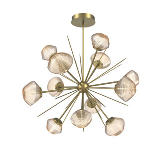 Mesa LED Chandelier in Gilded Brass (404|CHB0089-0B-GB-A-001-L1)