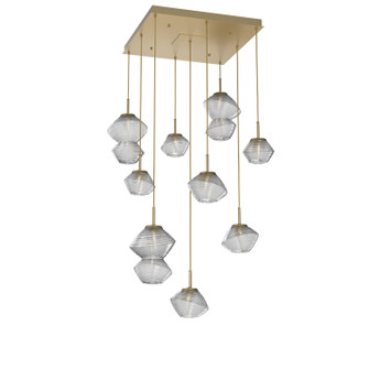 Mesa LED Chandelier in Gilded Brass (404|CHB0089-09-GB-C-C01-L3)