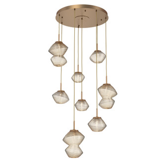 Mesa LED Chandelier in Novel Brass (404|CHB0089-08-NB-A-C01-L1)