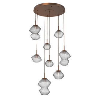 Mesa LED Chandelier in Burnished Bronze (404|CHB0089-08-BB-C-C01-L3)