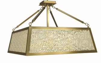 Avery Five Light Semi-Flush Mount in Brushed Brass (8|5898 BR)