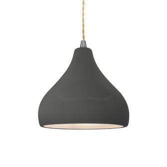 Radiance One Light Pendant in Gloss Grey (102|CER-6560-GRY-NCKL-BEIG-TWST)