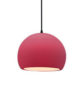 Radiance One Light Pendant in Cerise (102|CER-6530-CRSE-MBLK-BKCD)