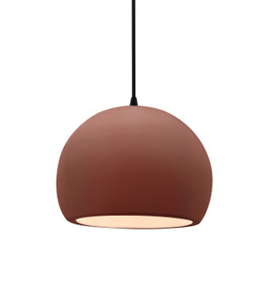 Radiance One Light Pendant in Canyon Clay (102|CER-6530-CLAY-MBLK-BKCD)