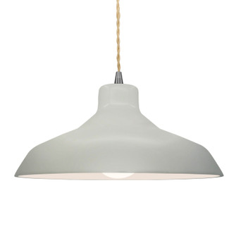 Radiance One Light Pendant in Matte White (102|CER-6265-MAT-NCKL-BEIG-TWST) Radiance One Light Pendant in Matte White (102|CER-6265-MAT-NCKL-BEIG-TWST)