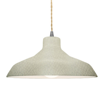 Radiance One Light Pendant in Celadon Green Crackle (102|CER-6265-CKC-NCKL-BEIG-TWST)