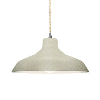 Radiance One Light Pendant in Celadon Green Crackle (102|CER-6263-CKC-NCKL-BEIG-TWST)