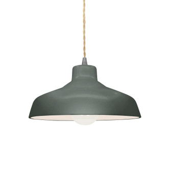 Radiance One Light Pendant in Pewter Green (102|CER-6260-PWGN-NCKL-BEIG-TWST)