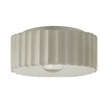 Radiance One Light Outdoor Flush Mount in White Crackle (102|CER-6187W-CRK)