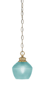 Zola One Light Pendant in New Age Brass (200|92-NAB-4625)