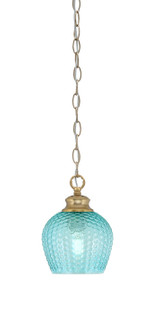 Zola One Light Pendant in New Age Brass (200|92-NAB-4605)