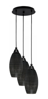 Array Three Light Pendalier in Matte Black (200|1818-MB-4049)