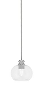 Edge One Light Mini Pendant in Brushed Nickel (200|1151-BN-202)