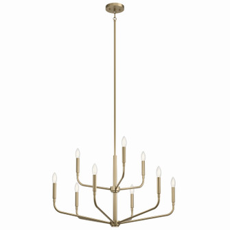 Madden Nine Light Chandelier in Champagne Bronze (12|52720CPZ)