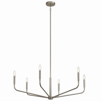 Madden Six Light Chandelier in Brushed Nickel (12|52719NI)