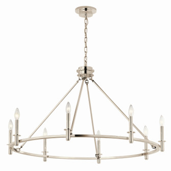 Carrick Eight Light Chandelier in Polished Nickel (12|52706PN)