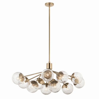 Silvarious 12 Light Linear Chandelier Convertible in Champagne Bronze (12|52703CPZ)