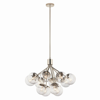 Silvarious 12 Light Chandelier Convertible in Polished Nickel (12|52701PNCLR)