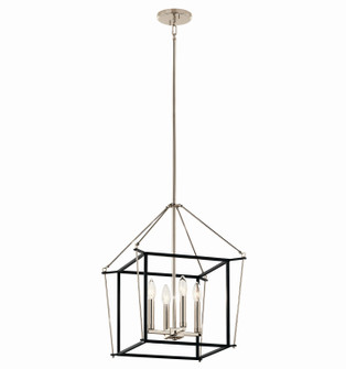 Eisley Four Light Foyer Pendant in Polished Nickel (12|52626PN)