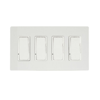 Four Dimmer For Universal Relay Control Box in White (40|EFSWD4)