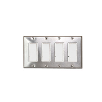On/Off Switch With Screwless Plate And Box in Stainless Steel (40|EFSSPS4)