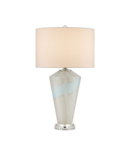 One Light Table Lamp in Pale Gray/Light Blue/Clear/Polished Nickel (142|6000-0934)