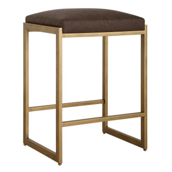 Atticus Counter Stool in Antique Brushed Brass (52|23419)