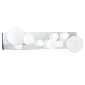 Hollywood Nine Light Bath Bar in Chrome (45|9745-CH-NG)