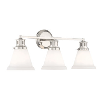 Alden Three Light Bath in Polished Nickel (45|2403-PN-MO)