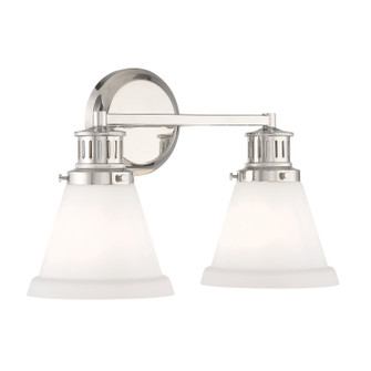 Alden Two Light Bath in Polished Nickel (45|2402-PN-MO)