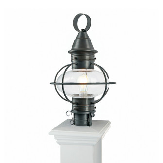 American Onion One Light Outdoor Post Lantern in Gunmetal (45|1711-GM-CL)