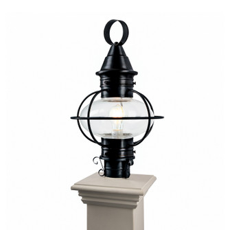 American Onion One Light Outdoor Post Lantern in Black (45|1711-BL-CL)