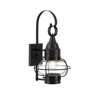 Classic Onion One Light Outdoor Wall Sconce in Black (45|1513-BL-SE)