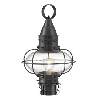 Classic Onion One Light Outdoor Post Lantern in Gunmetal (45|1511-GM-CL)