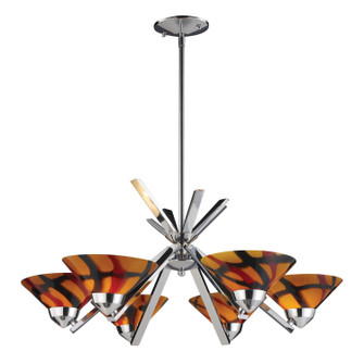 Refraction Six Light Chandelier in Polished Chrome (45|1475/6JAS)