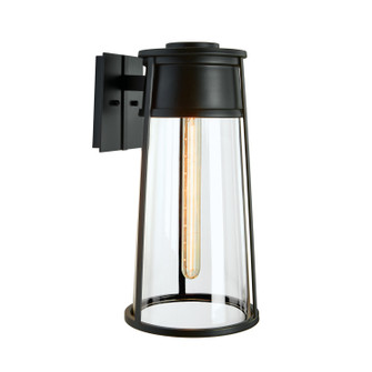 Cone One Light Outdoor Wall Sconce in Matte Black (45|1246-MB-CL)