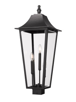 Gannon Three Light Outdoor Post Mount Fixture in Black (224|5008PHXLS-BK)