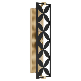 Mariposa Two Light Vanity in Matte Black w/Aged Brass (19|583-2-5980)