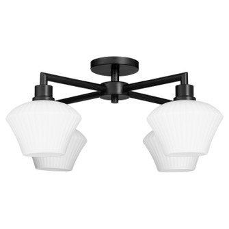 Cassini Four Light Flush Mount in Matte Black (19|3221-26-59)